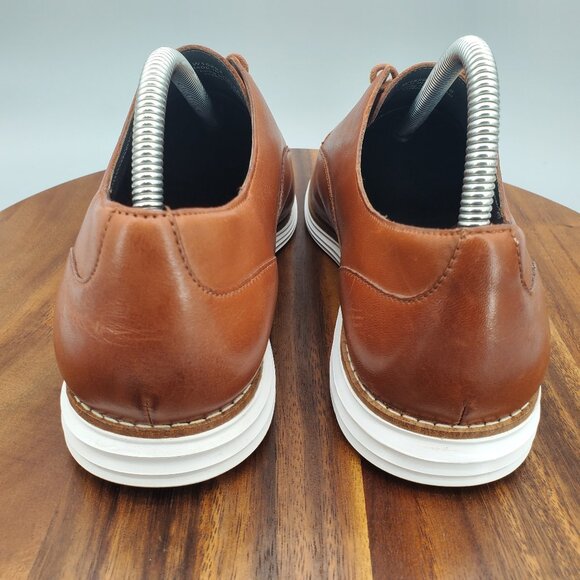Cole Haan Original Grand Oxfords Women's 10.5 B Brown Leather Plain Dress Shoes - Picture 4 of 9